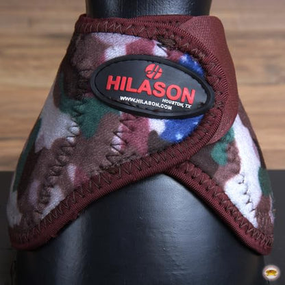 HILASON Western No Turn Bell Boots Leg Protection Camo - size: Medium