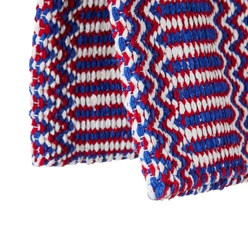 Mayatex 1340-76 Double Weave 32x64 Acrylic Blend Saddle Blanket Red White and Blue