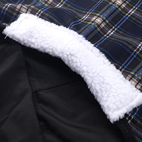 600D Mini Horse/Pony Blanket, 0g No-Fill Waterproof Turnout Sheet - color: Blue Plaid, size: 39