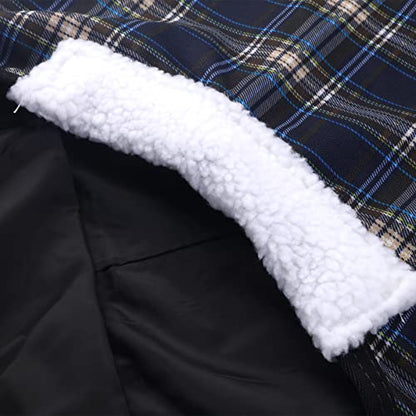 600D Mini Horse/Pony Blanket, 0g No-Fill Waterproof Turnout Sheet - color: Blue Plaid, size: 39