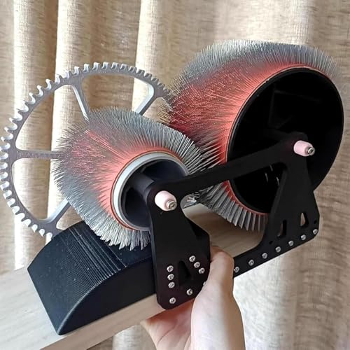 Manual Wool Carding Machine – Hand-Cranked Fiber Blender for Spinning, Felting & Pet Hair Removal, Portable Wool Comb with 2 Rollers, DIY Color Blending Tool