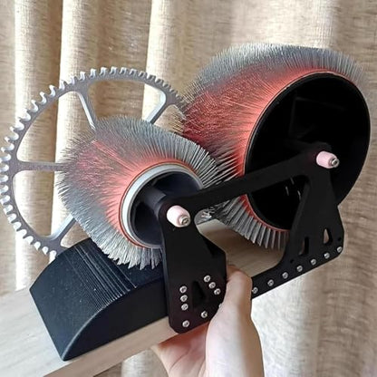 Manual Wool Carding Machine – Hand-Cranked Fiber Blender for Spinning, Felting & Pet Hair Removal, Portable Wool Comb with 2 Rollers, DIY Color Blending Tool