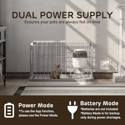 iPettie Smart WiFi Hanging Cage Feeder, Remote & Portion Control, 62oz