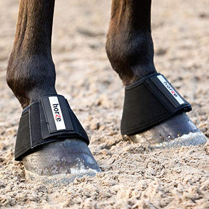 Horze All Purpose Bell Boots - Black - S - size: S