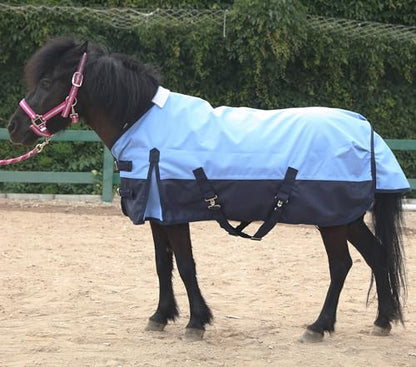 LEAFOREST 1200 Denier Waterproof Mini Shetland Rug Pony Rug Foal Rug Turnout Rug (no Filling) Blue Navy 51IN - color: Blue Navy, size: 51IN