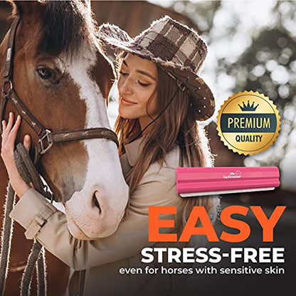 EquiGroomer 8-Inch Deshedding Brush for Dogs & Horses, Pink - color: Pink