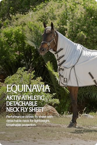 Equinavia Aktiv Athletic Detachable Horse Fly Sheet with Neck, Horse & Pony - size: 75 in