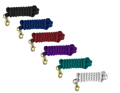 10' Cotton Lead w/Trigger Bull Snap - color: Black