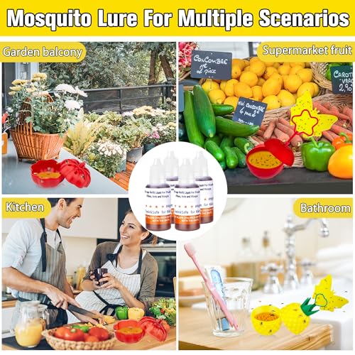 Fruit Fly Trap Refill Liquid, Gnat Killer&Fruit Fly Catcher Bait Refill, - color: White, size: 4