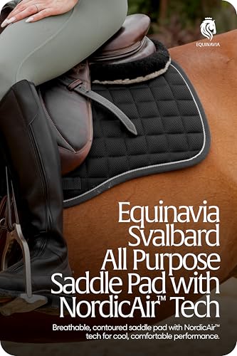 Equinavia Svalbard NordicAir Tech Horse Saddle Pad, Equestrian Saddle Pads - color: Black