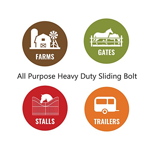 National Hardware N109-212 V1142 Spring Loaded Heavy Duty Sliding Bolt Zinc - color: Zinc