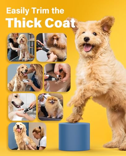 oneisall Dog Clippers Grooming Kit for Thick Coats & Heavy Duty