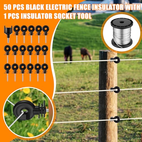 MorningRo 10 Miles Solar Electric Fence Charger Output 0.2J Portable Solar Fence Charger 24h Uninterrupted Protection with Rechargeable Powered Panel that can Work for Garden 14 Days Without Sunlight