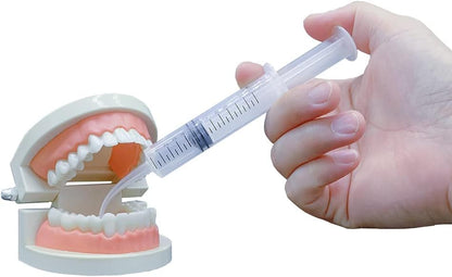 Wisdom Teeth Syringe, 10 Pack Irrigation Dental Syringes with Measure Scale & Curved Tip for Dental Care Liquid Oral Tonsil Stone - size: 10 Pack