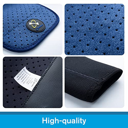 Coodeo Dog Recovery Sleeves, Cone Collar Alternative, Abrasion Resistant Dog Recovery Suit, Washable 2.5mm Thick and Waterproof, Pet Wounds Prevent Licking, Biting (Blue, M) - color: Blue, size: M
