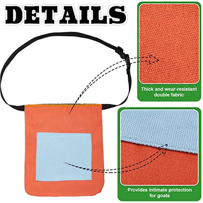 Kajaia Goat Apron Anti Breeding Sheep Skirt - color: Orange, size: Medium