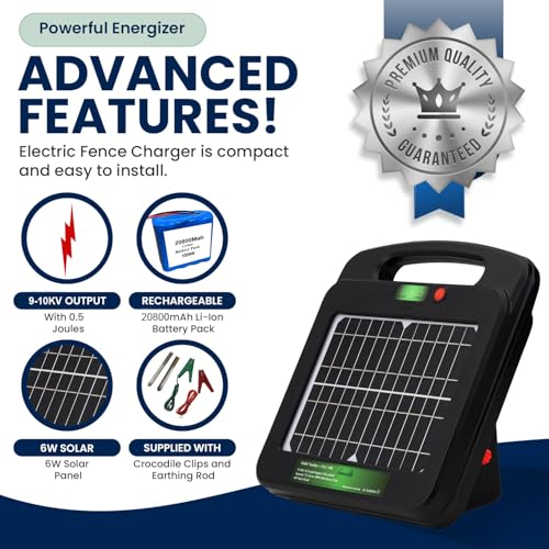 My Animal Command Solar Power Electric Fence Energizer Charger 0.5 Joules - size: MAC6ML 0.5 Joules