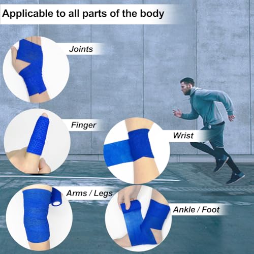 Self Adhesive Bandage Wrap, 3 Inches, 12 Pack - color: Beige, size: 3 In-12Pack