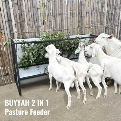 5 Ft Pasture Hay Feeder 57 Gallon