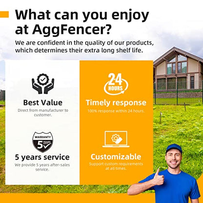 AggFencer 60ft Barbed Wire, 2 Point 16Ga Hot-Dip Galvanized Barb Wire Roll | Suitable for Crafts Fences, Fence for Critter Deterrent - size: 2-points 60ft 16ga