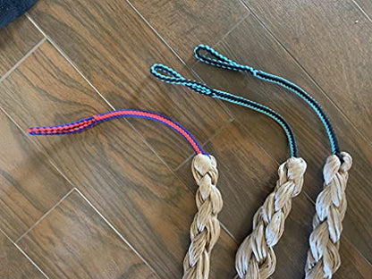EPT Bull Ropes Adult Saddle Bronc Reins Extra Soft Black & Orange Cord on Tan Poly 6'
