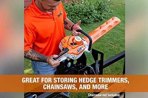 Buyers Products LT15 Black Multi-Rack Organizer For Landscape Trailers | Rubber Strap Rack Keeps Trimmers, Chainsaws, Blowers, And Lawn Tools Securely Stored On Open Or Enclosed Landscape Trailers