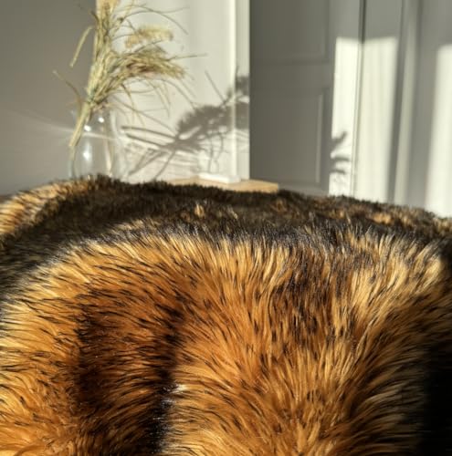 IHAPPYDOG Faux Fur Dog Blanket, Waterproof Couch Cover, Brown 60"x50" - color: Brown, size: 60" x 50"