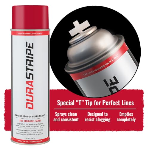 Athletic Field Marking Paint (Red) 12-18oz Cans Per Case - color: Red