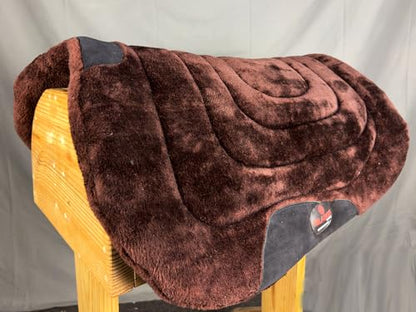 HILASON Western Endurance All Purpose Horse Fleece Saddle Pad - color: Brown