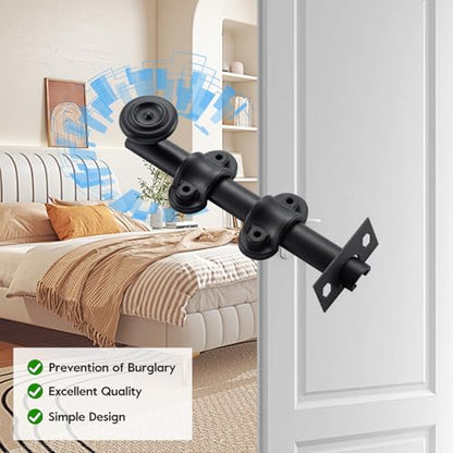 HOME MASTER HARDWARE 6 Inch Dutch Door Bolt and Latch, 1 Pack Oil Rubbed Bronze Slide Bolt Lock for Interior Dutch Doors, Barn Doors, Wooden Fence, Patio Doors