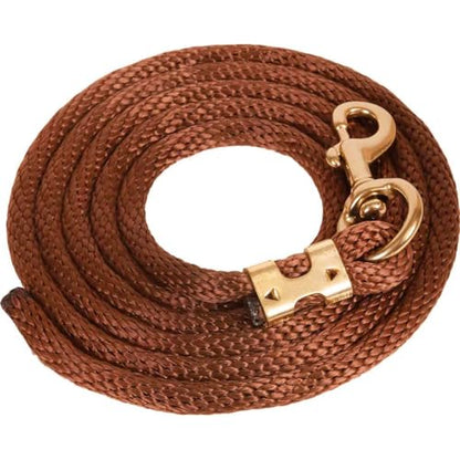Mustang Poly Lead Rope 9ft. with Bolt Snap - color: Brown