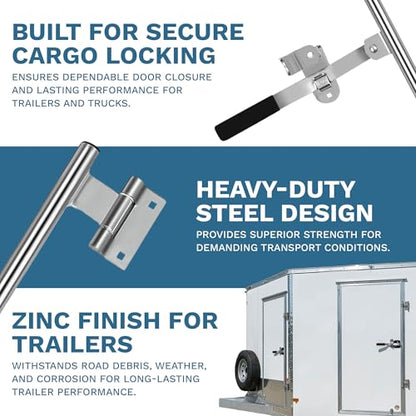ProCamp 45" Cam Bar Lock | Enclosed Trailer & RV Swing Door Latch - size: 45"