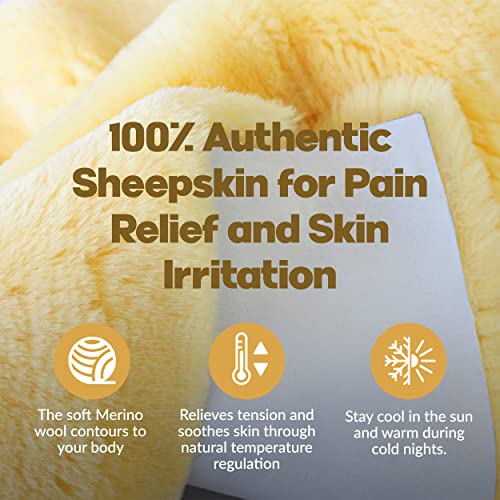 Natural Medical Sheepskin Pad, Non-Slip Back, Natural, 17 x 17 in, 4 Pack - color: Natural, size: 17x17 Inch (Pack of 4)