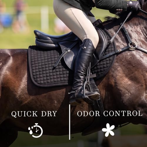 Equestrian Stockholm Close Contact Horse Saddle Pad for Jumping - color: Black