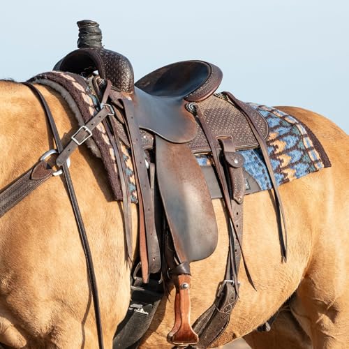 Classic Equine SensorFlex with Blanket Top Contour Pad, 1-inch Fleece, Coffee-Fawn, 34 x 38