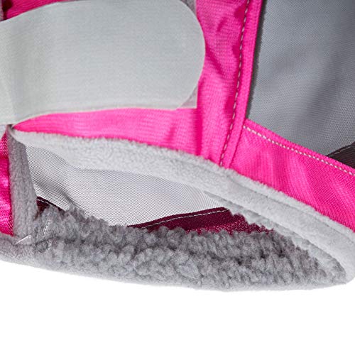 Harrison Howard CareMaster Pro Luminous Fly Mask Large Eye Space Standard Flamingo M Cob - color: Flamingo, size: Cob (Medium)