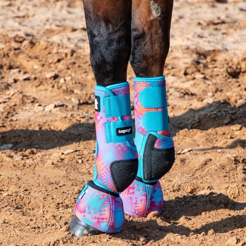 Classic Equine Legacy2 Support Boots, Front and Hind - color: Beatz, size: Small