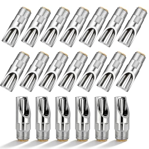 20 Pack Pig Water Nipple, 1/2" NPT Automatic Pig Nipple Waterer | Stainless Steel, Pig Water Feeder, Pig Waterer for Sows Piglets Drinking, Nipple Drinker