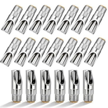 20 Pack Pig Water Nipple, 1/2" NPT Automatic Pig Nipple Waterer | Stainless Steel, Pig Water Feeder, Pig Waterer for Sows Piglets Drinking, Nipple Drinker