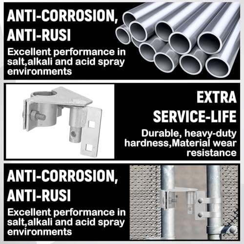 Zonon Chain Link Gate Latch 1-5/8 & 1-7/8 in Pipe Galvanized Steel