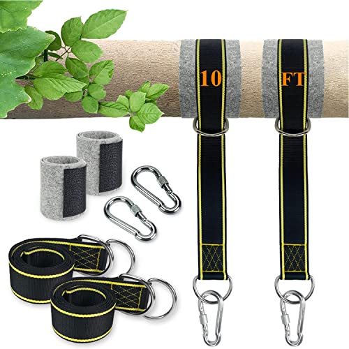 Extra Long 10FT Tree Swing Straps Kit with Tree Protector,2 Pack - size: 10FTx2