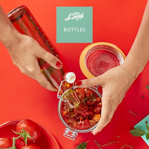 Le Parfait Milk Bottle 500ml (16oz), Airtight Twist Lid, Pack of 6 - color: 16oz (Set/6)