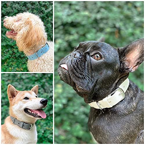 Tuff Pupper Heavy Duty Waterproof Dog Collar for Small, Medium & Large Dogs - color: Snow White