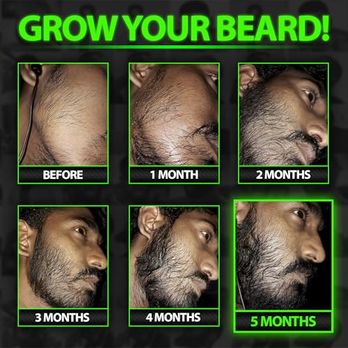 Beard Growth Kit w/GROW XXL Beard Oil/Serum for Facial Hair Growth for Men + 100% Lifetime Replacement First Cut Boar Bristle Brush & 360 Wave Brush for Men - Formulated in America - size: XL Brush + GROW Oil