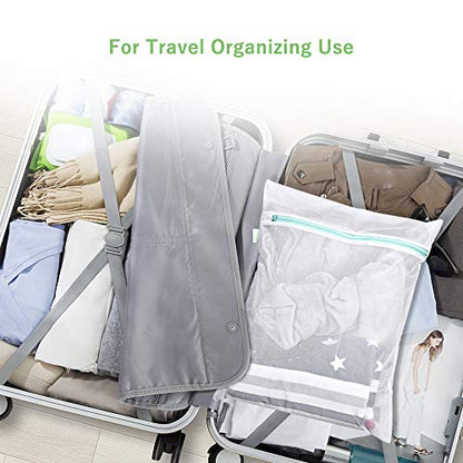 OTraki 2 PCS Mesh Laundry Bags, 16 x 20 inch Net Washing Bag with Zips Laundry Bags for Washing Machine Delicates Laundry Bag for Socks Bra Stockings Garment Underwear - size: M: 40x50CM