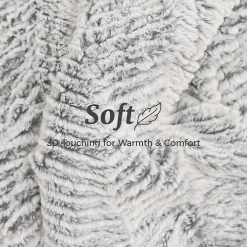 Templewet Heated Blanket Throw 50" x 60",Fluffy Electric Blanket,Gray | Timer Settings,Auto Off,Soft Sherpa Heated Throw Blanket,Machine Washable,Fast Heating for Sofa Bed Office Use,Gifts for Mom - color: Frosty Gray2