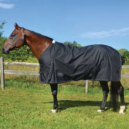 Country Pride Glacier Rainsheet, Waterproof Windproof Horse Blanket, 600D Cordura Outer Shell, Smooth Nylon Lining, Shoulder Gussets, Double Buckle Front, Adjustable Leg Straps, Tail Cover (56) - size: 56