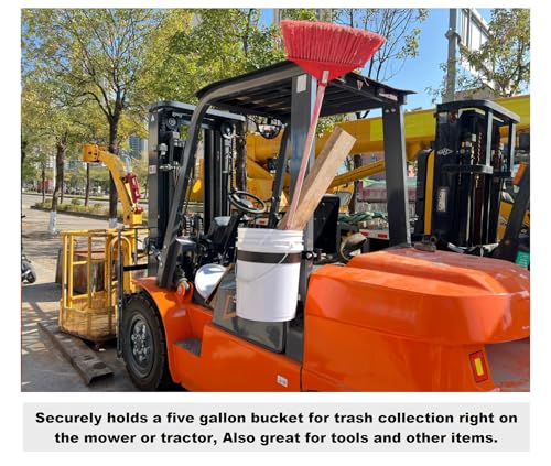 5-Gallon Bucket Holder, Can be Installed on ROPS Holder (Excluding Buckets), Bucket Storage Holder, Suitable for Lawn Mowers, Tractors, Landscape Vehicles, Trucks, Multi-Purpose Vehicles