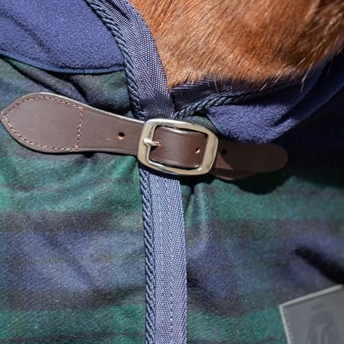 Equinavia Ulla Wool Cooler - Navy/Green - 72 in - color: Navy/Green, size: 72 in