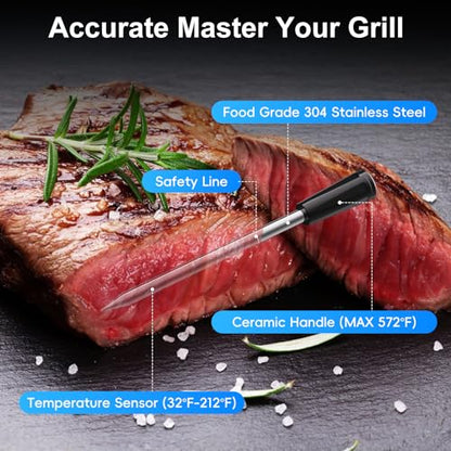 Newise Wireless Bluetooth Meat Thermometer - 2 Probes & Smart App - size: 2 Probes